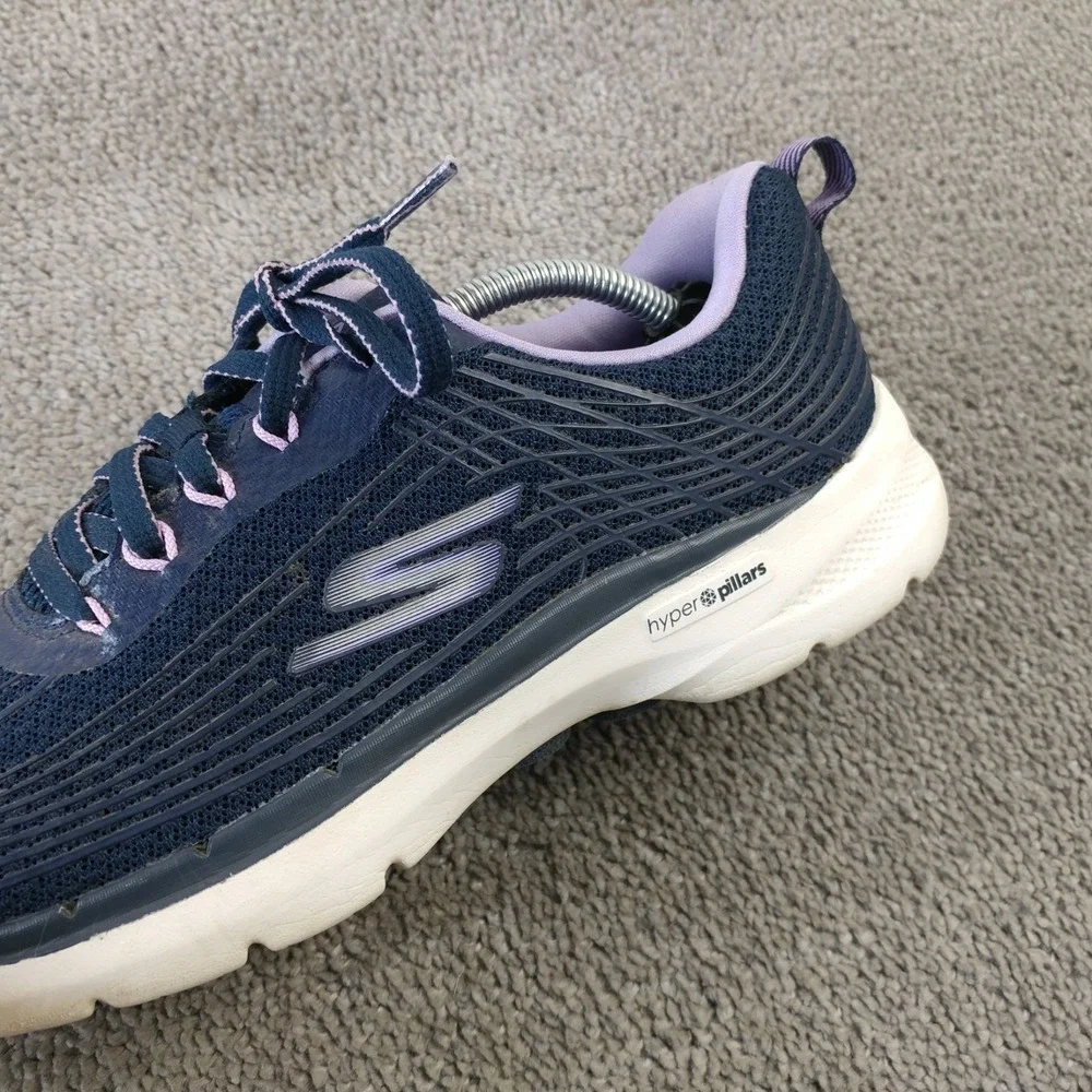 Skechers GOwalk 6 Womens Size 9 Walking Shoes Blue Stunning Glow 124554 Sneaker